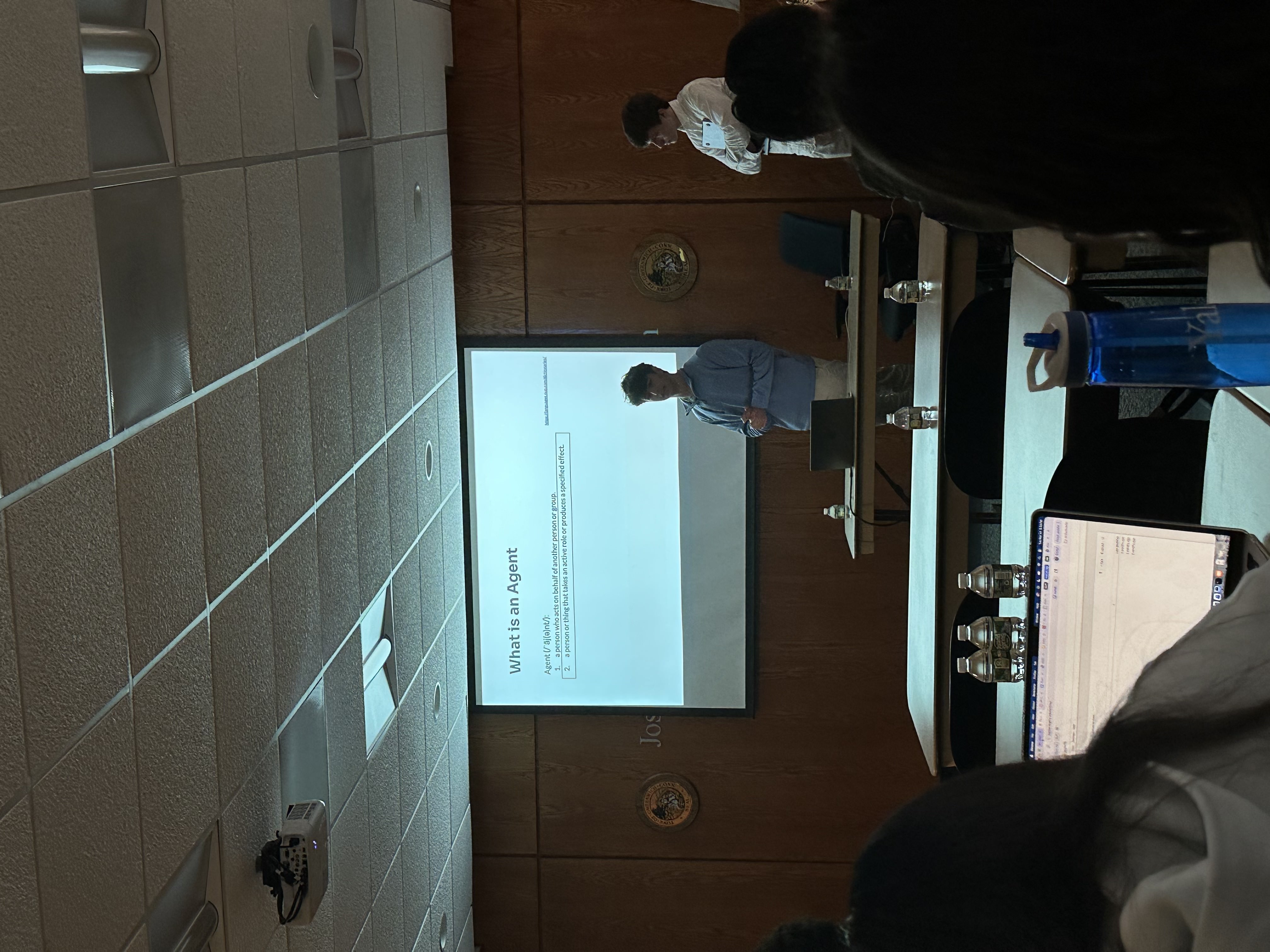 Jackson presenting at Greenwich Finance Series